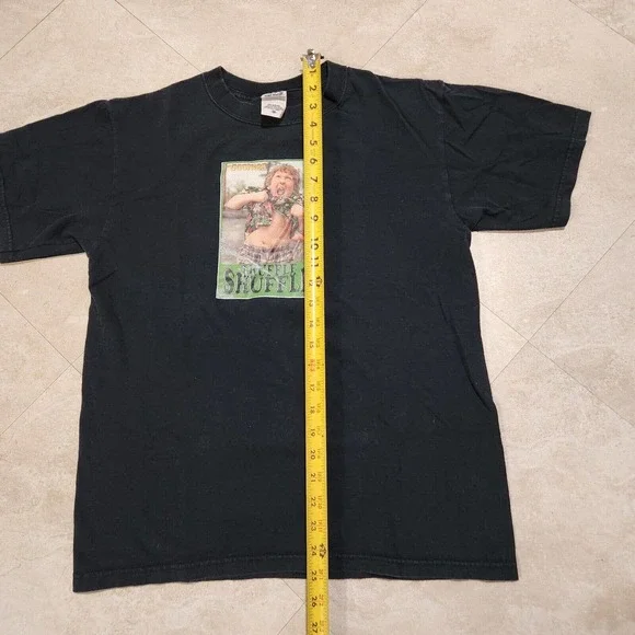 VTG Y2K The Goonies Truffle Shuffle Mens Adult M Medium T Shirt Anvil Black - Picture 6 of 7
